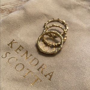 Stackable gold rings